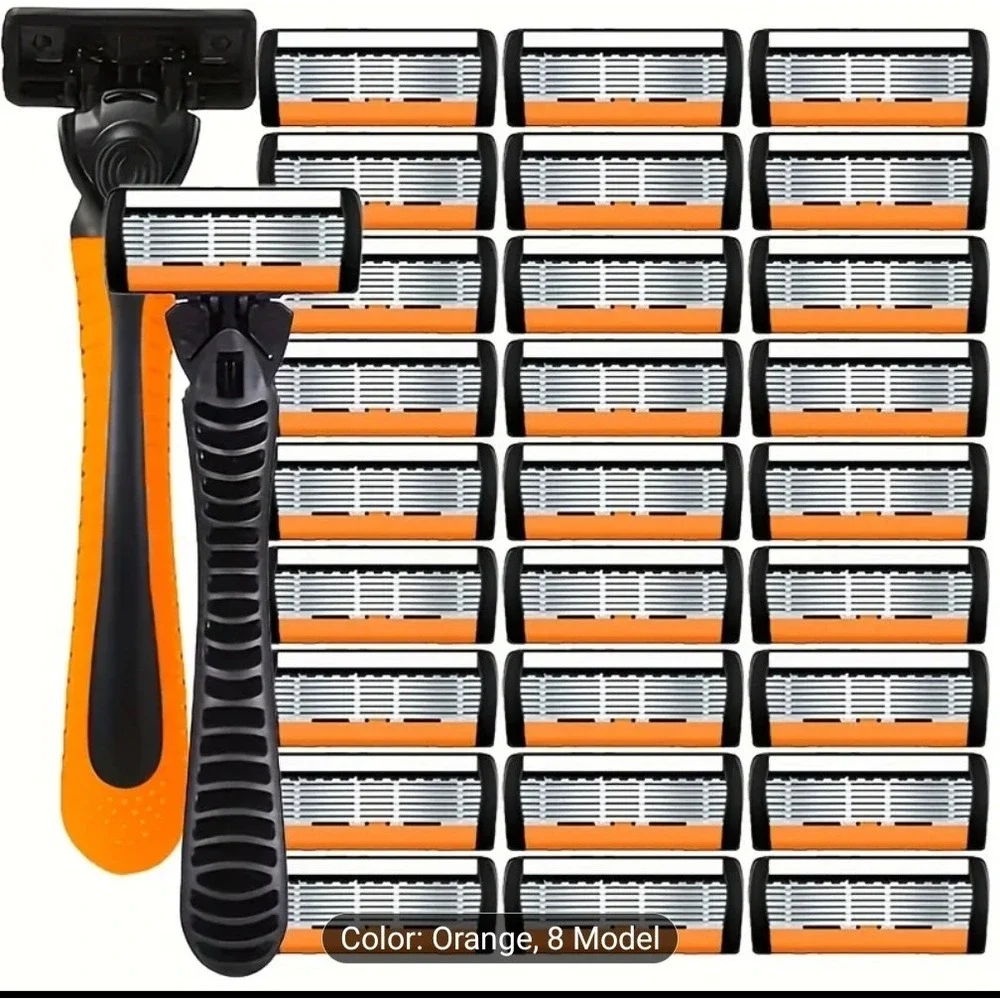 Men's Safety Razor Layer Replaceable Stainles Steel Hair Removal Shaving Blade